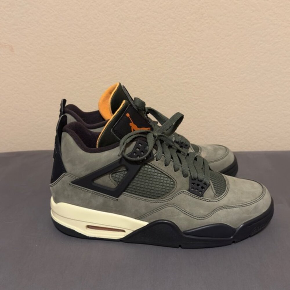 Jordan 4 Retro Undefeated Olive Men’s Size 12 - Picture 4 of 6